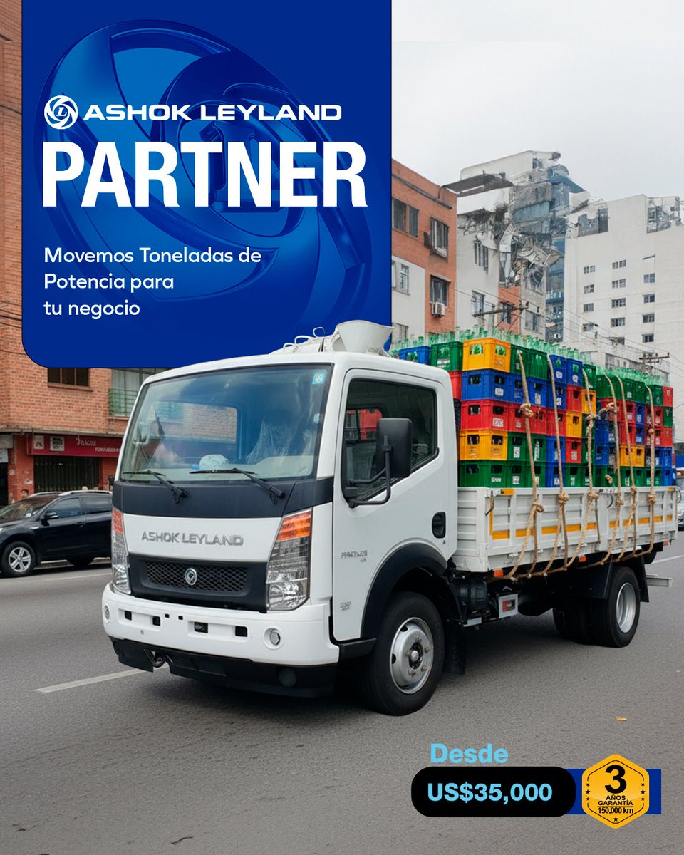 El camión que mueve tu negocio sin límites. 🚚💨
Ashok Leyland PARTNER, potencia, estabilidad y capacidad para cualquier jornada.
Disponible desde US$35,000.

📲 (829) 733-4935

#AshokLeylandRD #PartnerAshokLeyland #ToneladasDePotencia #UnitedMotorsRD 

<a href="/juantomasdiazi/">Juan Tomás Díaz</a>