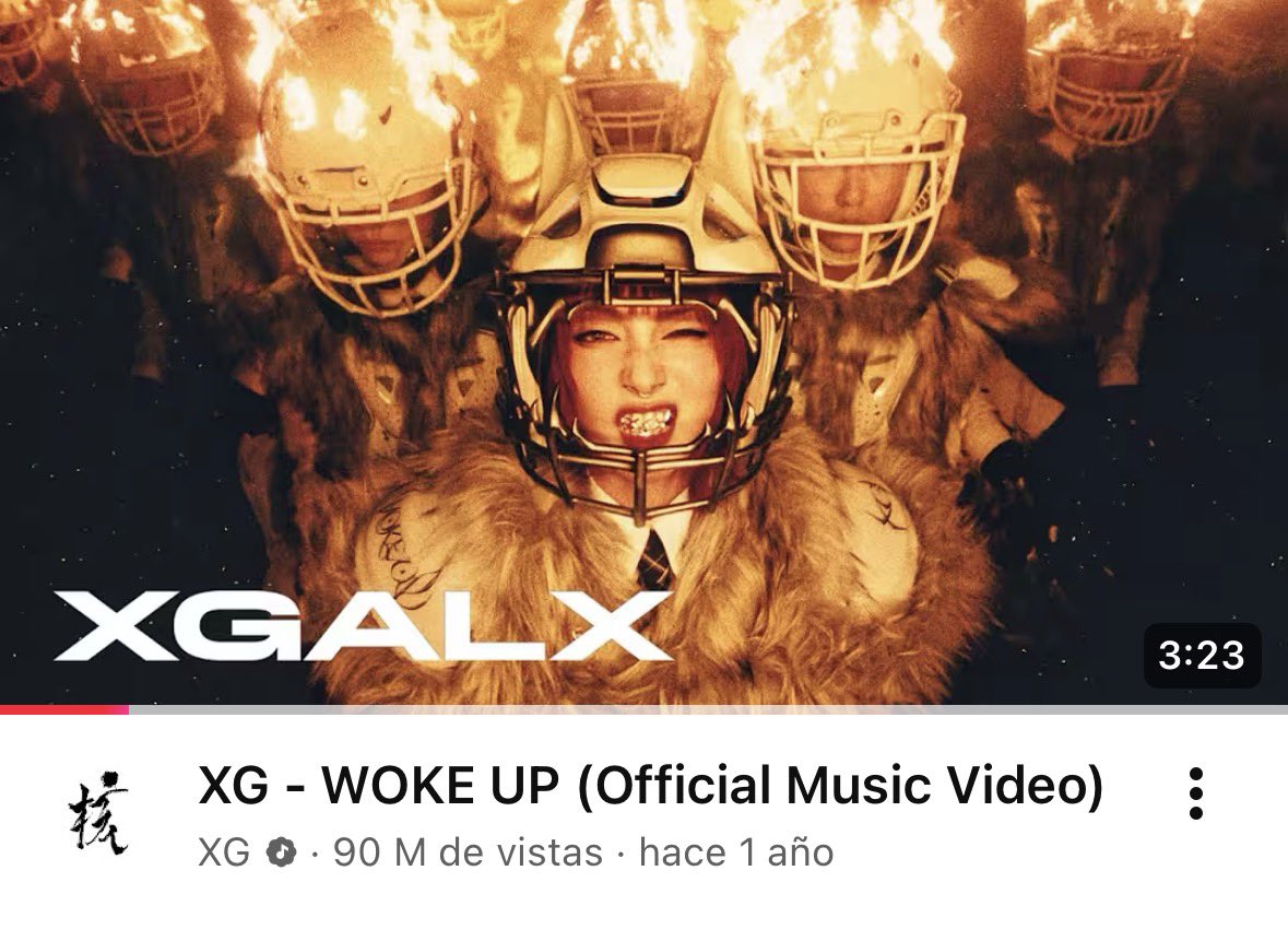 XG_Chart's tweet image. ‘WOKE UP’ MV has reached 90,000,000 views on YouTube

#XG @XGOfficial_