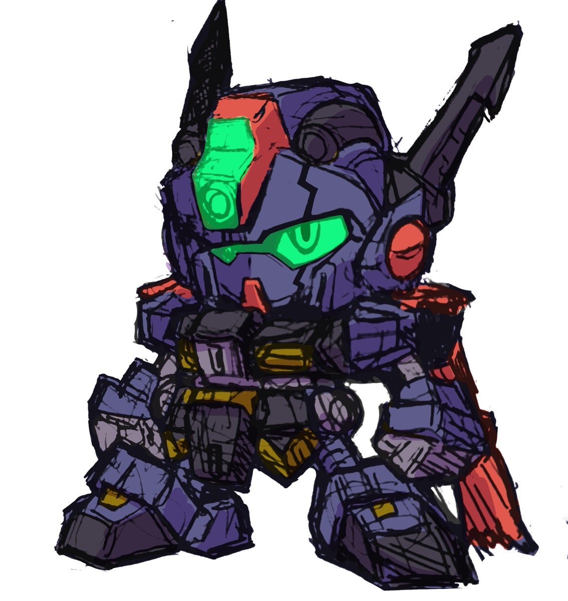 「#ガチャ丸伝 叛多亜·銃零斗(ハンターガンレイド) 賞金稼ぎの叛多亜武者。 わか」|siren3629@3バンチ2aのイラスト