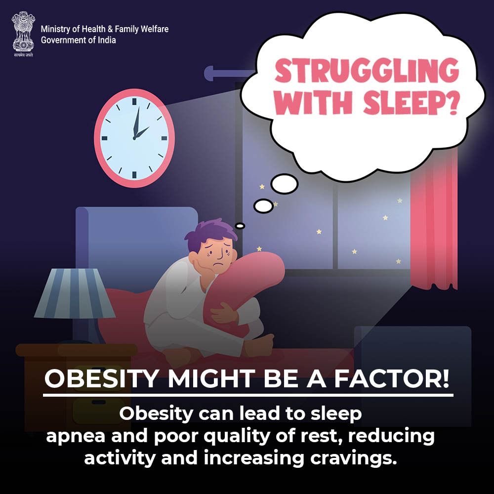 Obesity can lead to sleep apnea, poor-quality rest, and a cycle of unhealthy cravings.

Prioritize your health and get the rest you deserve!

#HealthForAll