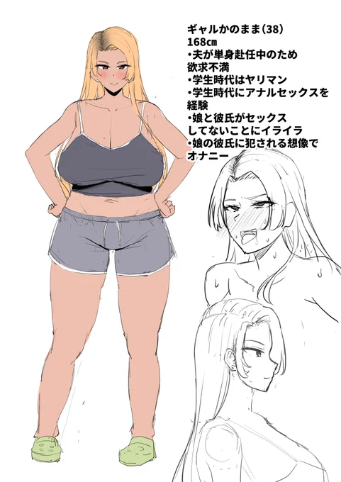 新作に登場する性欲が強すぎるギャルかのままです! 