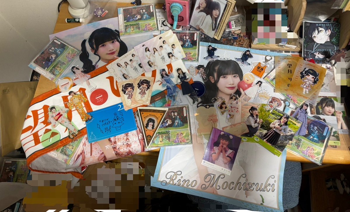 りのちグッズ！！！！ ライブに行く度にりのちのグッズがどんどん増え