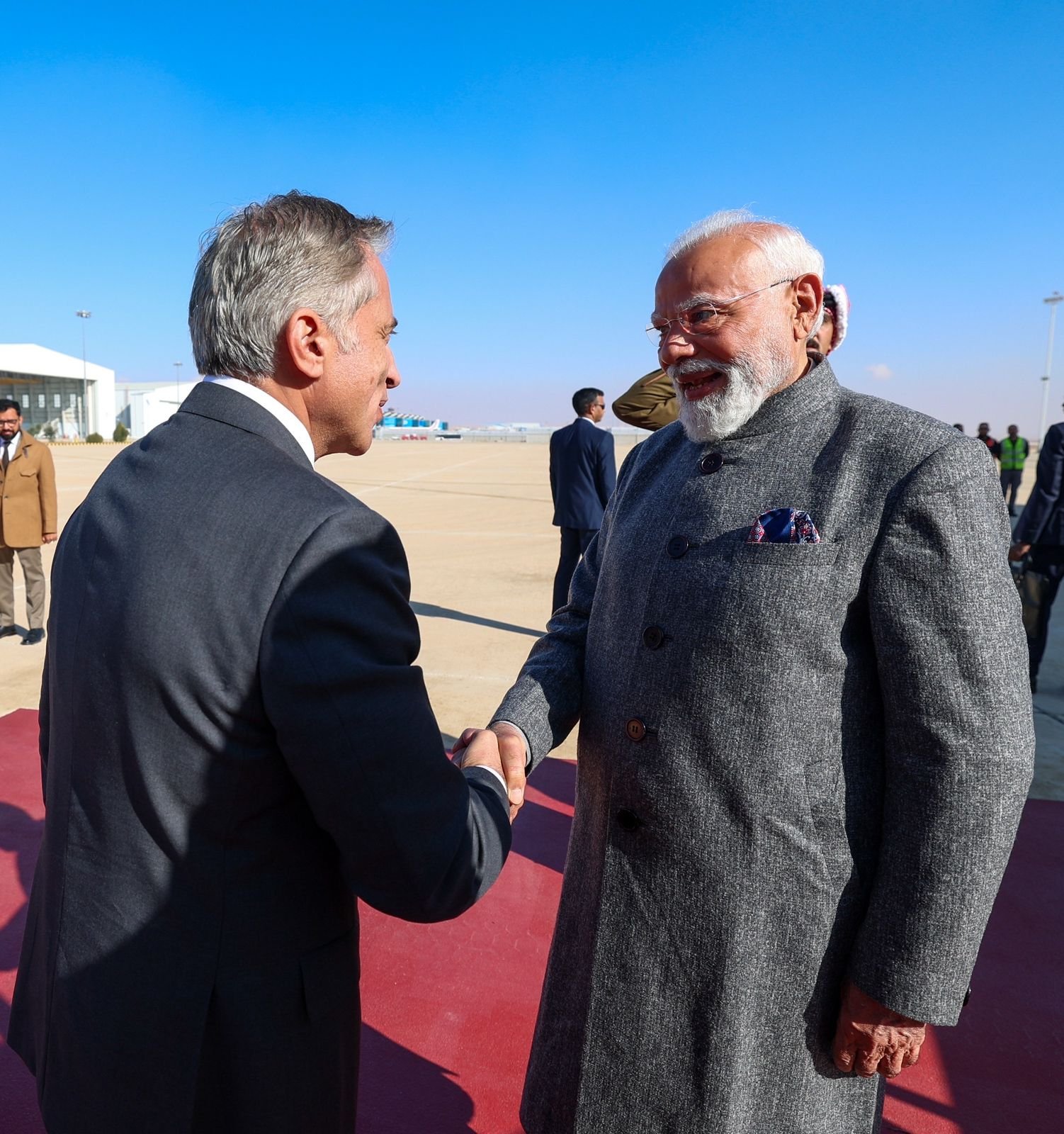 رئيس الوزراء الهندي يصل إلى الأردن (إكس)