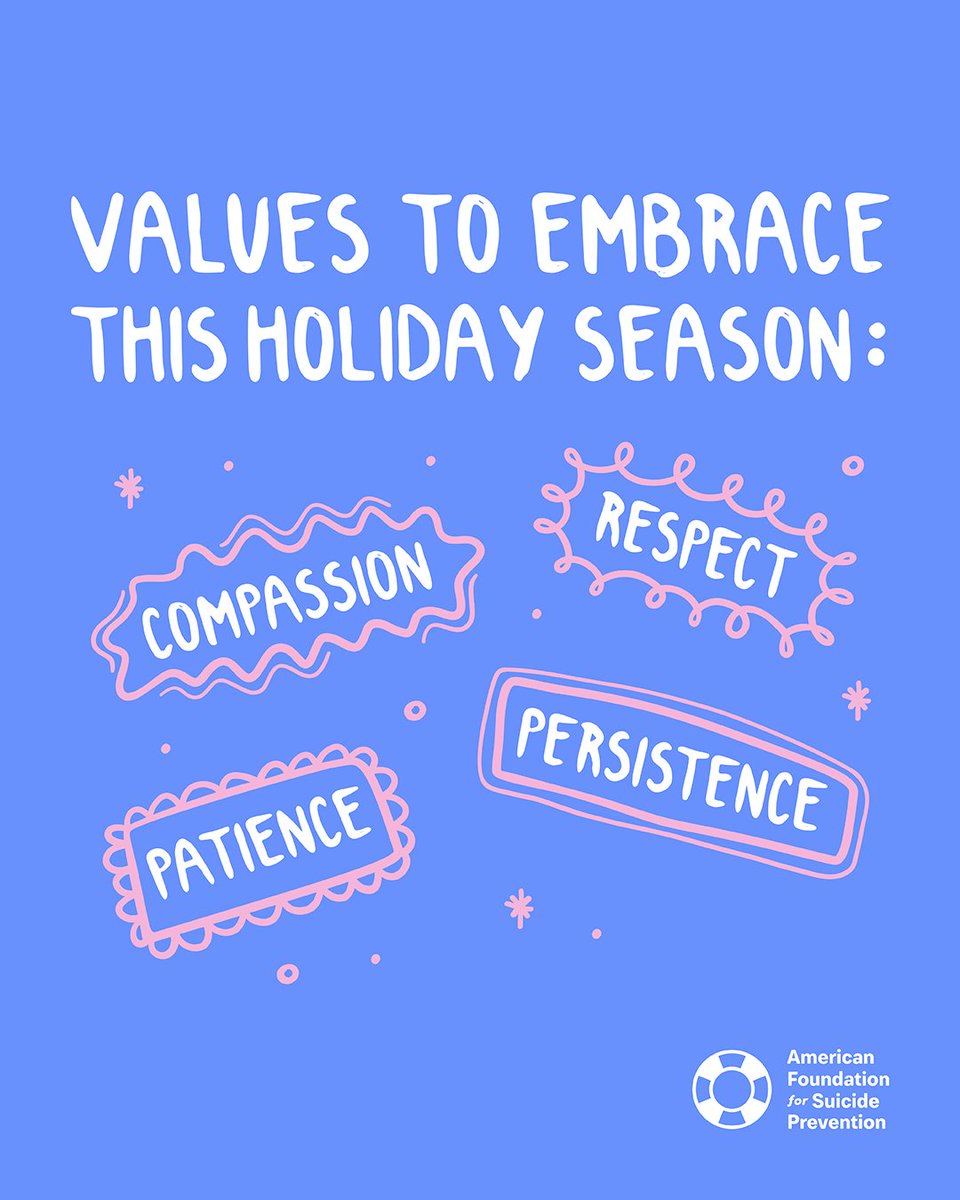 What values are you carrying with you in December? 💙❄️