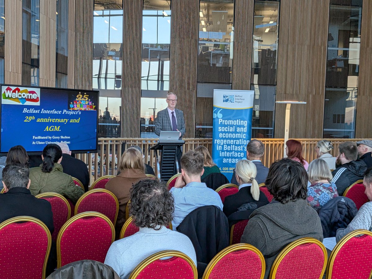 GerrySkelton1's tweet image. A fabulous Friday morning for @BIP_Interfaces as we held our 25th anniversary and AGM. A big thank you to @UlsterUni for hosting us provided hospitality; and special appreciation for our keynote speaker, Prof. Duncan Morrow @duncan_morrow for his  support and insightful input.