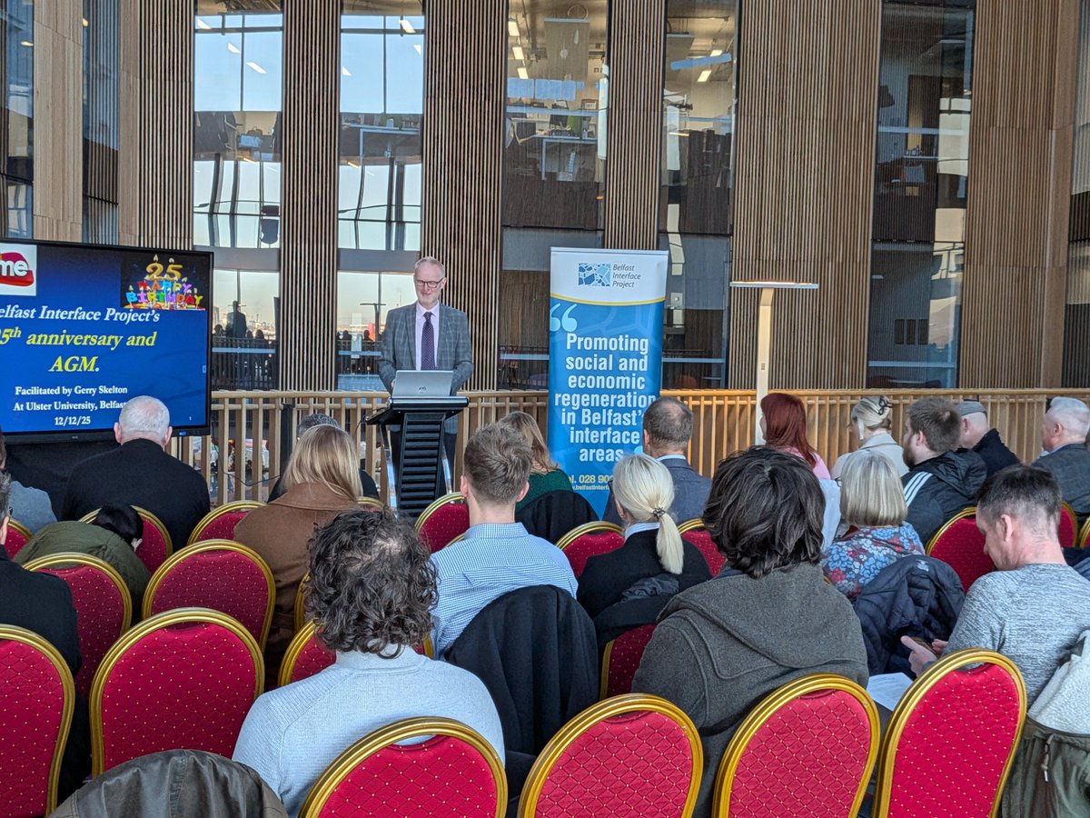 A fabulous Friday morning for <a href="/BIP_Interfaces/">Belfast Interfaces</a> as we held our 25th anniversary and AGM. A big thank you to <a href="/UlsterUni/">Ulster University</a> for hosting us provided hospitality; and special appreciation for our keynote speaker, Prof. Duncan Morrow <a href="/duncan_morrow/">Duncan Morrow</a> for his  support and insightful input.