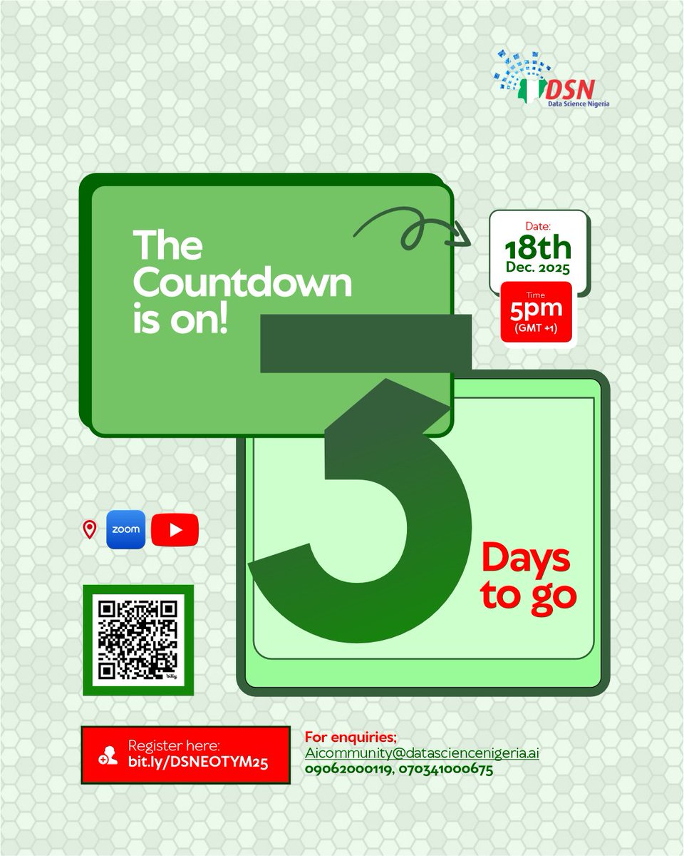 dsn_ai_network's tweet image. The future favours those who position early.

In three days, the @dsn_ai_network community comes together to pause, reflect, and get clear about what really matters next in the coming year

This session is about understanding where the market is going, how skills translate to…