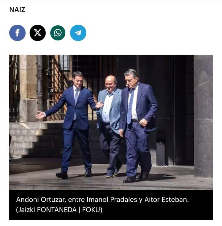 Ahoztar1972's tweet photo. La marca Teknei exprime más de 110 millones a la administración pública

Su facturación con el Gobierno Vasco ha sido declarada “confidencial”

Dirigida por un responsable del PNV con ayuda del cuñado del lehendakari, habría fichado a la pareja de Ortuzar y a un hijo de Esteban https://t.co/4QeYyImege