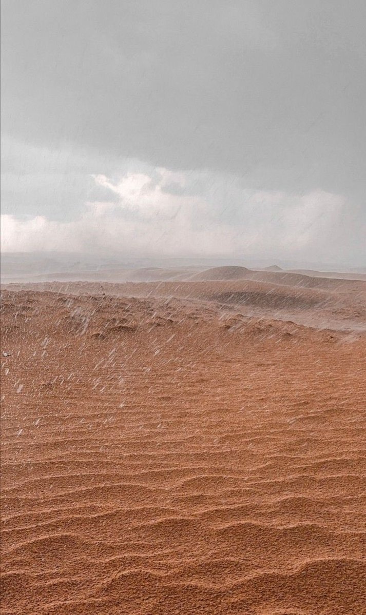 اليوم كله والسحاب يغَمرها
و زخ المطر كنه يلاعب هواها
مدري نهني "نجدنا" في مطرها
وإلا نبارك للمطر في ثراها