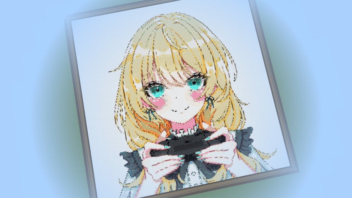 chalyim25's tweet photo. たか。さん(@tfu613)にマイクラでチャンネルアイコンのドット絵作って頂きました－！
めっちゃ綺麗に細かく出来てて凄いです！
ありがとうございました😊
#ちゃりアート
#Minecraft https://t.co/utcT8RP36F