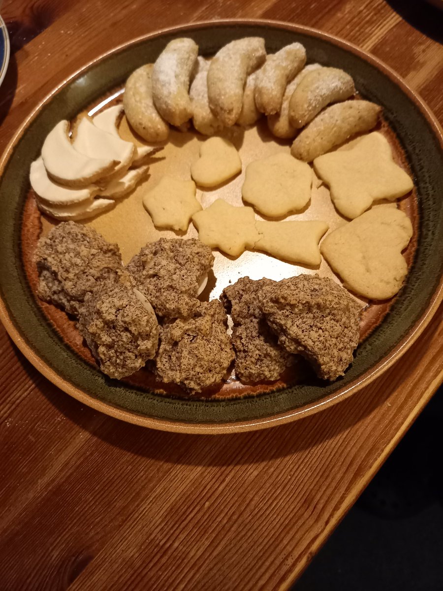 Ich hatte mit meiner Tochter Plätzchen gebacken am Samstag.