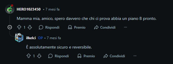 _sem_e's tweet image. I'm checking Reddit and forums for some stuff and it's annoying how Reddit keeps translating every post to Italian but it's funny what it translates it to, apparently "Yikes bro" is "Mamma mia" in Italian lmao