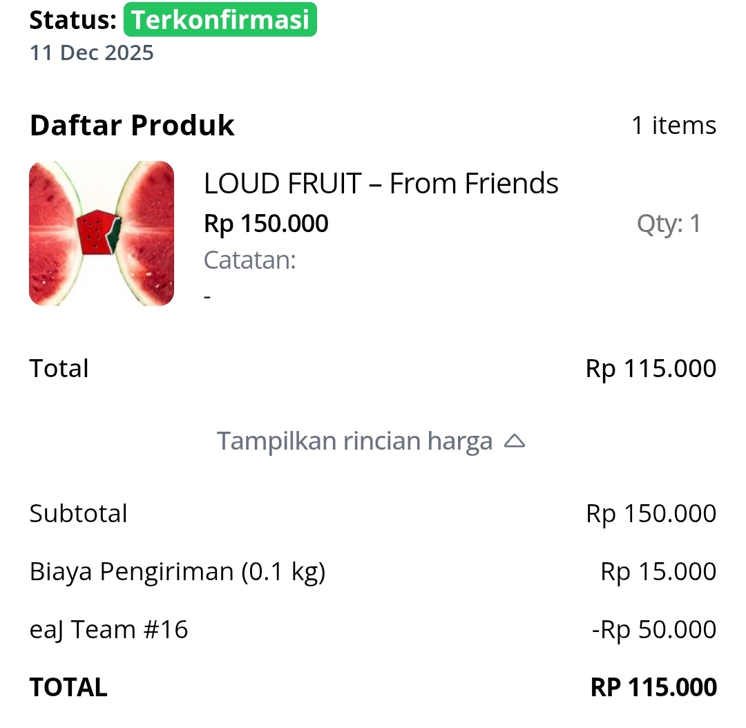 Already ordered my loud fruit pin. Thanks a lot for the voucher <a href="/eaJ_TEAM/">eaJ TEAM</a> 🫶🏻