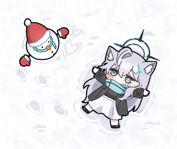 メガネ拭き用のイラスト #ブルアカ #原神