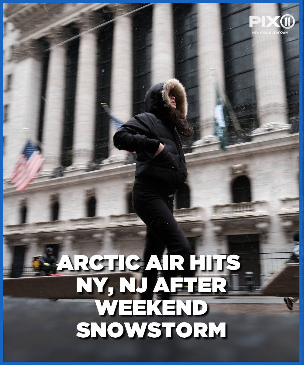 PIX11News's tweet image. Bundle up! Temperatures plummeted overnight, freezing the snow that fell over the weekend.

Learn more: pix11.com/weather/arctic…