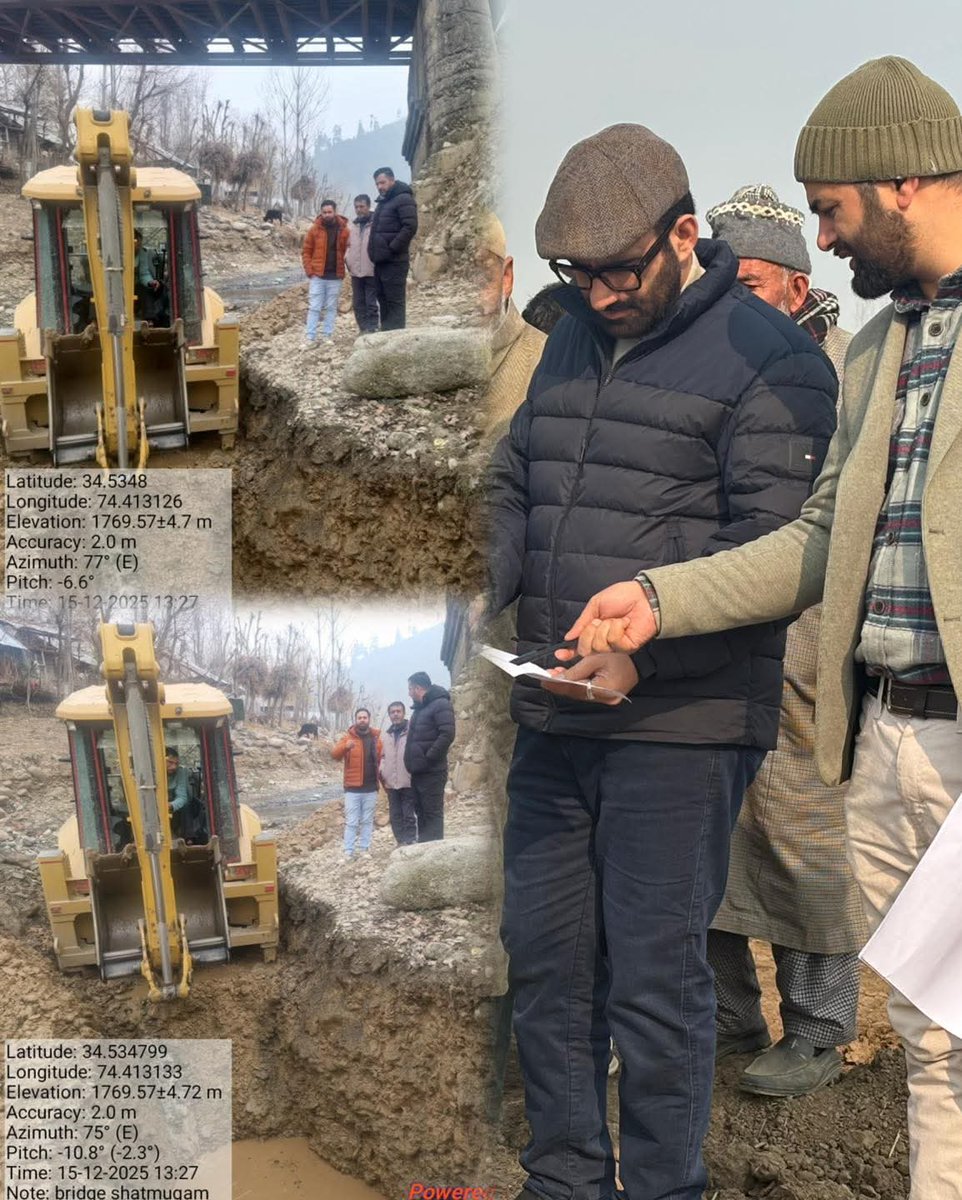 "🎉 Great news! The Shartmuqam bridge work has kicked Started ! The people of Lolab extend their heartfelt thanks to MLA Lolab Qaysar Jamshaid Lone for his relentless efforts! 🌟
<a href="/Afroza91/">AfrOza Rehman</a> <a href="/JKNC_/">JKNC</a> <a href="/qaysar_lone/">Qaysar Lone</a>