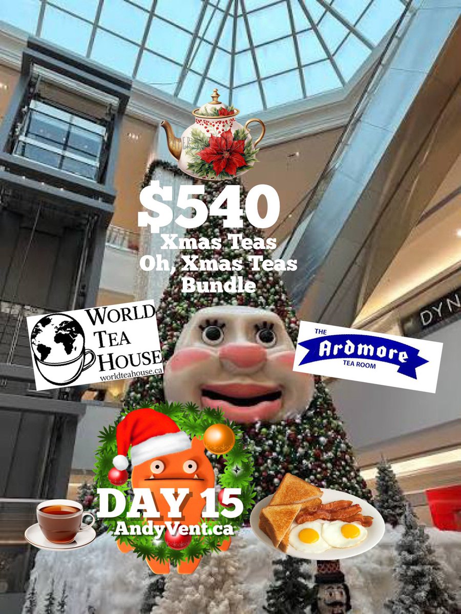 evilpez4's tweet photo. DAY 15! 🫖☕️🍳
$540 XMAS TEA OH XMAS TEA PACK from @WorldTeaHouse &amp; @ArdmoreTeaRoom 
ONLY 9 DAYS LEFT TO BUY TIX and help #FeedTheNeed
$5 = 1 entry at chance to win entire https://t.co/HVzW64sGjY Calendar.
Tix at: https://t.co/FulLTsLAdZ https://t.co/oQzly0vfWp
