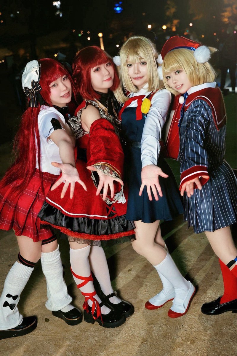 Cosplay

宝鐘マリン×2 しぐれうい×2

     コスチュームみんな違ってきゃわ💞
⋆𝜗𝜚 ┈┈┈ ⋯ ┈┈┈ 𝜗𝜚 ┈⋯ ┈┈┈𝜗𝜚.⋆

📸<a href="/x_aka8_shin1/">Aka8 Shin1 (あかば しんいち)</a> 
 #アコスタカンテレ