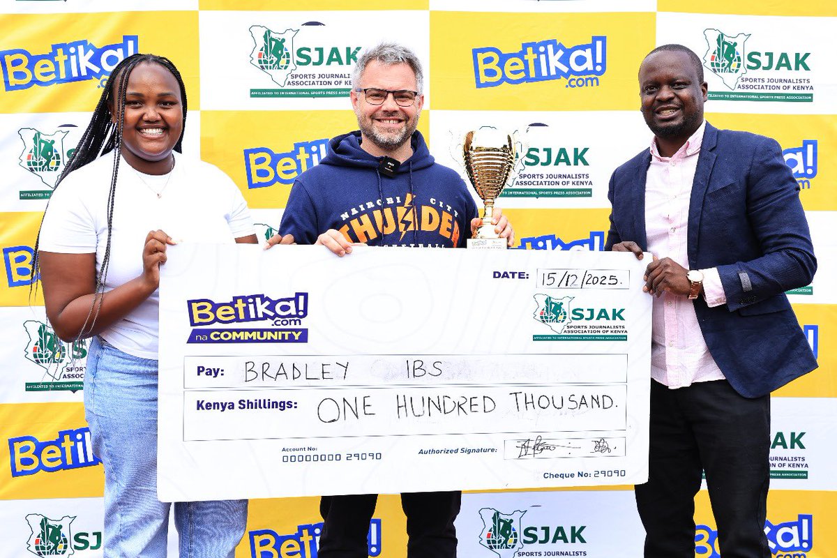Nairobi City Thunder coach Bradley Ibs has been named Betika/SJAK Coach of the Month for November. 

Bradley guided Nairobi City Thunder to back-to-back qualification for the main 2026 Basketball Africa League (BAL) tournament.