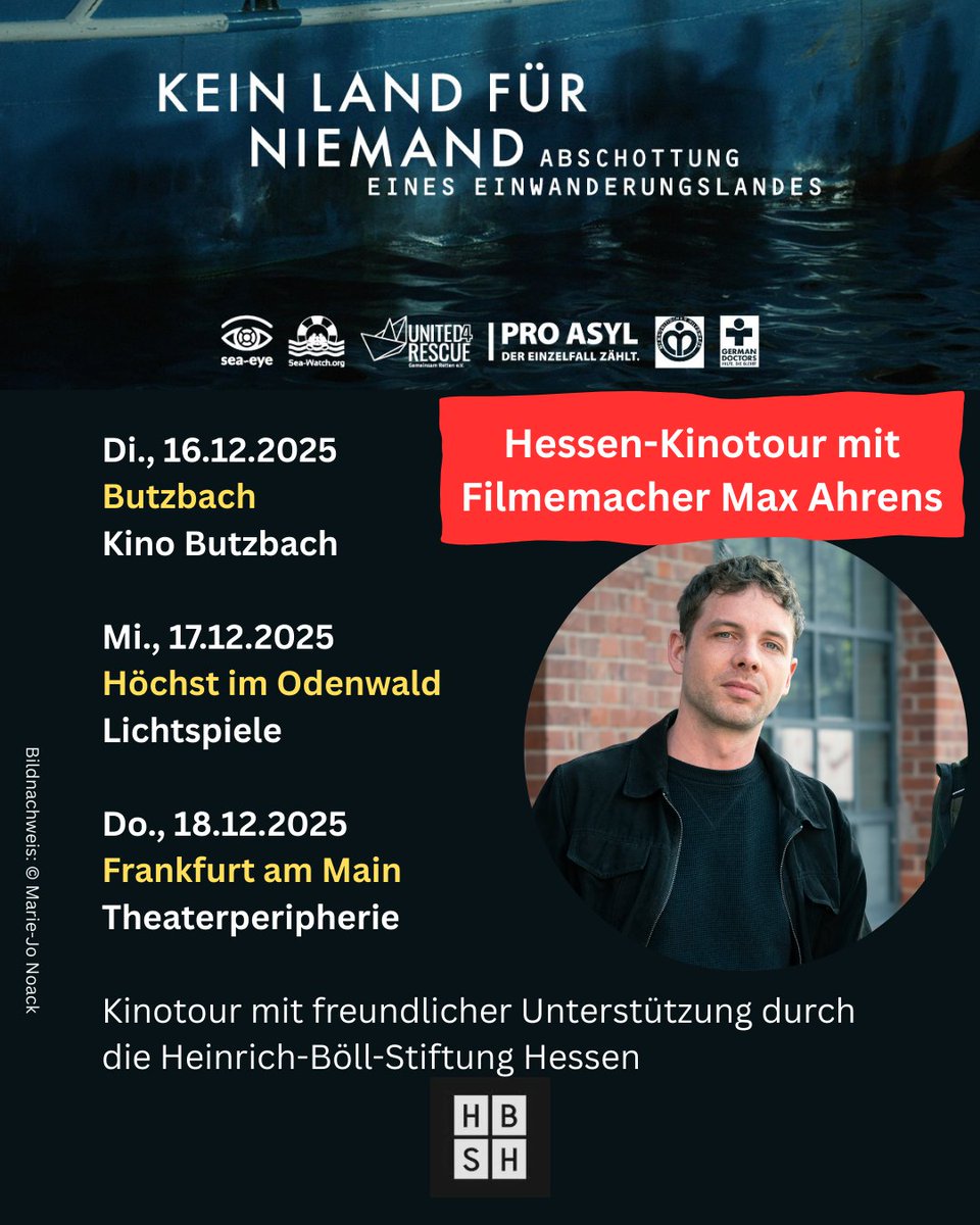 Kein Land für niemand ist weiterhin in Hessen unterwegs! <a href="/ahrens95/">Max Ahrens</a> <a href="/MaikLuedemann/">Maik Lüdemann</a> <a href="/BoellStiftung/">Heinrich-Böll-Stiftung</a>