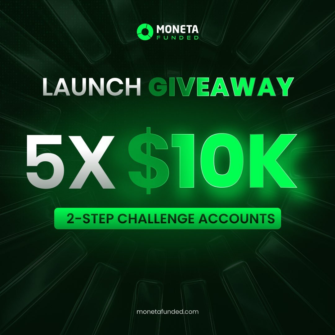 doncamsfx's tweet photo. 🎁 5x $10K Pre-Launch Giveaway

➡️ FOLLOW
@MonetaFunded | @Reuben_Moneta | @tradercams
➡️ JOIN DISCORD
 https://t.co/foVoM8SFOj
➡️ JOIN WAITLIST
 https://t.co/mHSbN5bYUs
➡️ REPOST this post &amp; TAG 3 friends

Winners announced at LAUNCH ⏳ https://t.co/xClBaMmrxn