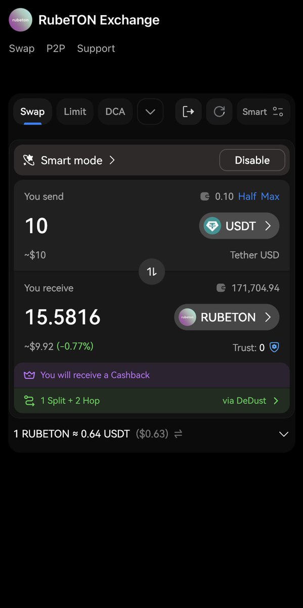 New Utility Added 💱

Tired of strict new rules on big exchanges?
Use exchange.rubeton.app — simple and convenient token swaps right on the TON Blockchain! Best rates with 0% commission for RubeTON holders.

Try it now exchange.rubeton.app