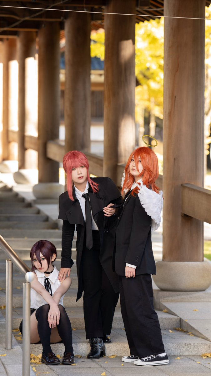 miniwa_o8's tweet photo. Cosplay
チェンソーマン
マキマ:@Outi_nemu 
レゼ:@miniwa_o8 
天使の悪魔:@1tuki_cos 

📷♡ @narunarunantoka 様

#コスメイトin越前大仏 https://t.co/sHMpQVe5Tx