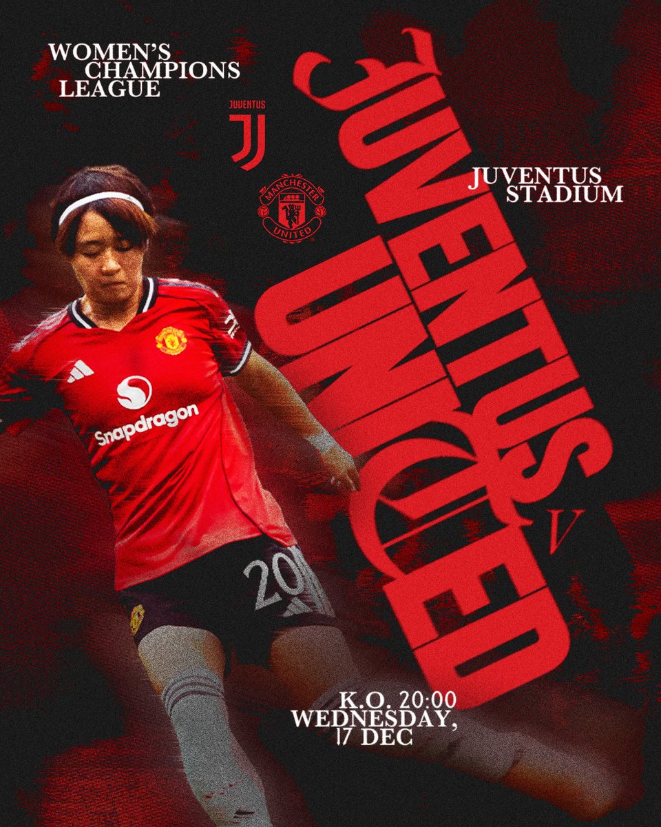 ManUtdWomen's tweet photo. Another big night in the #UWCL awaits ✨

🗣️ COME ON UNITED! 🔴⚪️⚫️ https://t.co/ESm9s40A1U