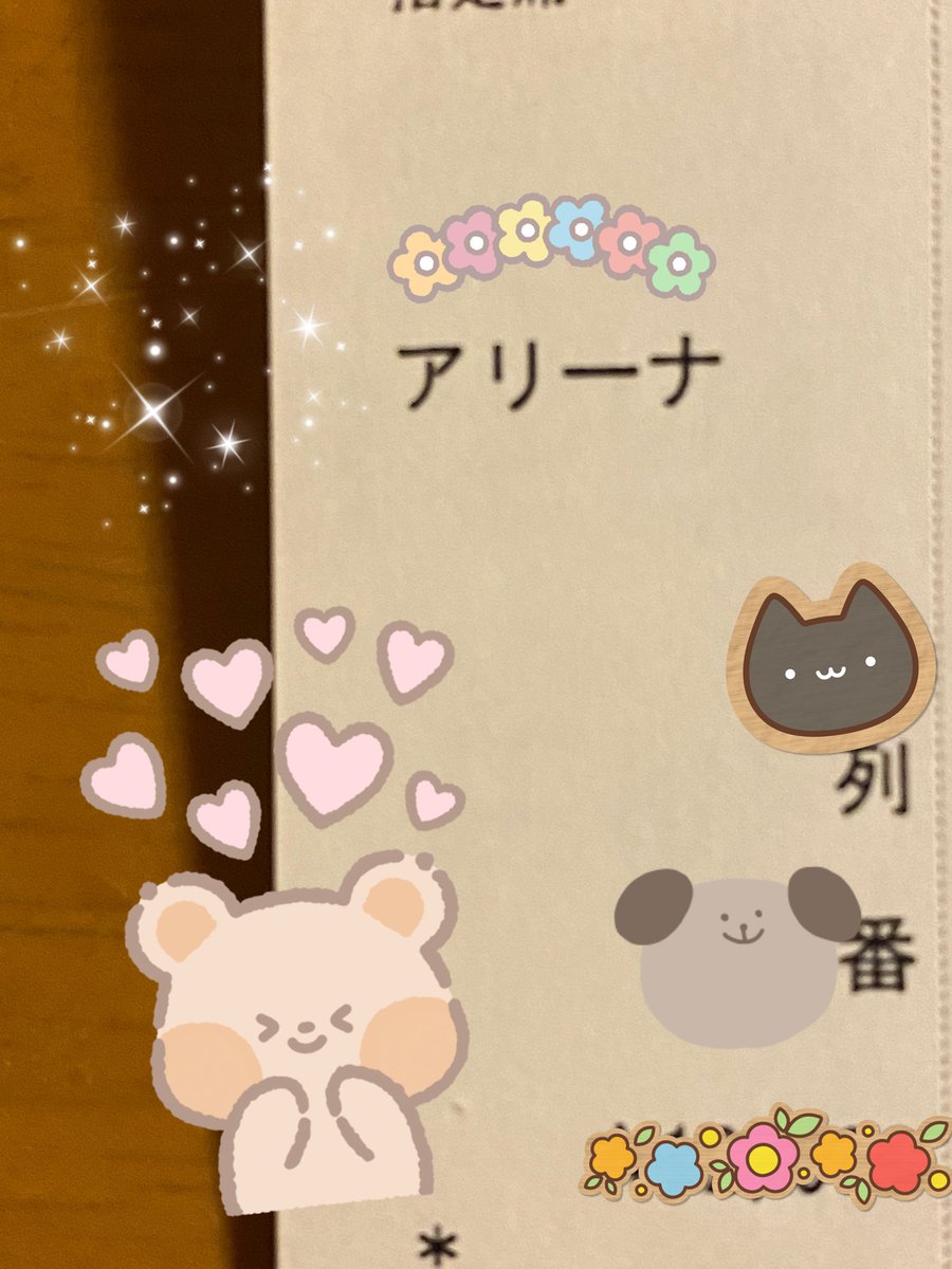 今日、発券してきたら21日アリーナだった☆*:.｡. o(≧▽≦)o .｡.:*☆
そんなに前の方じゃないけどアリーナはやっぱり嬉しい✨✨
小太りの若者連れてるのを見かけたら私ですꉂꉂ(˃᷄ꇴ˂᷅ )ʬʬʬｶﾞｯﾊｯﾊｯﾊ