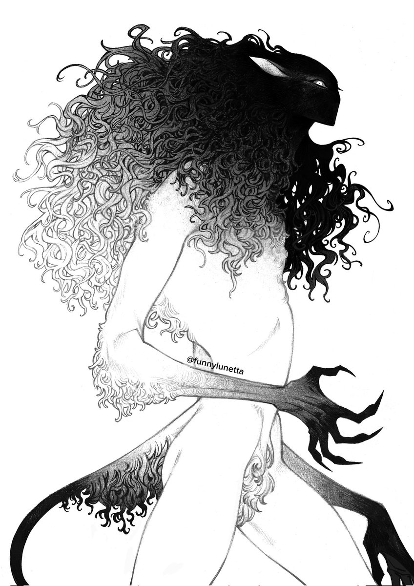 FunnyLunettaART's tweet image. Lust
Ink and pencil, will color it another time #oc