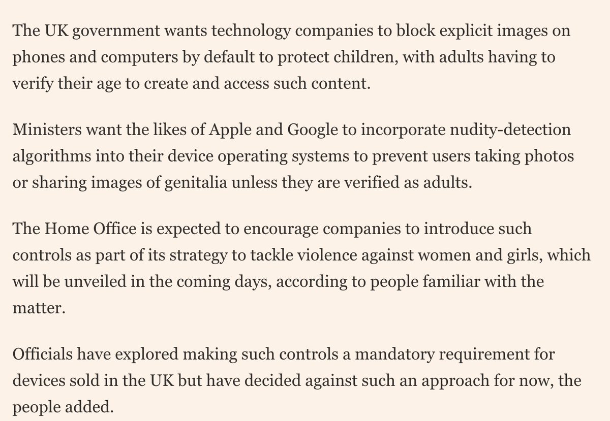 meIisactu's tweet image. Wowie I see no possible issues with the government demanding a system whereby any content on your device screen at any time is recorded and scanned