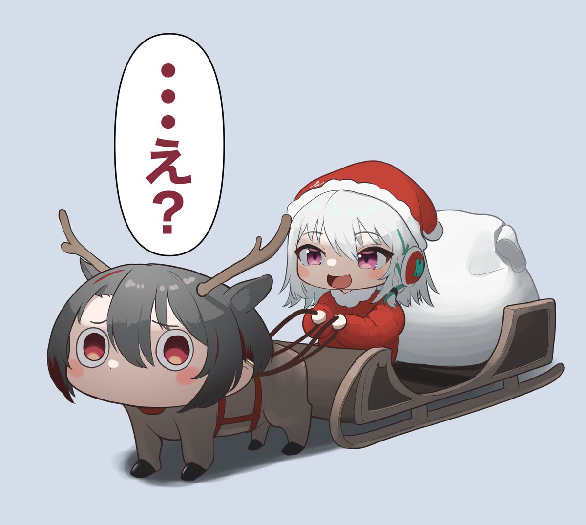 ta_chika_illust's tweet image. 萌ゐぶクリスマス
 #MoemiART #月赴画廊