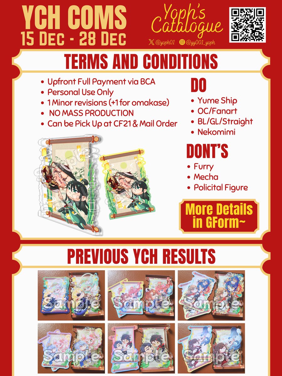 [🔁s &amp; ❤s! Are very appreciated ♡]

Open Batch 2 YCH Couple 3D Blockie with Chinese Wallscroll theme

(7 SLOTS) 
🔗 Link: forms.gle/2w3koMUMvCqW4L…

📦 MailOrder Only 🇮🇩 
🗓 15 - 28 Dec

#ychcommission #ych #comissionopen #comission