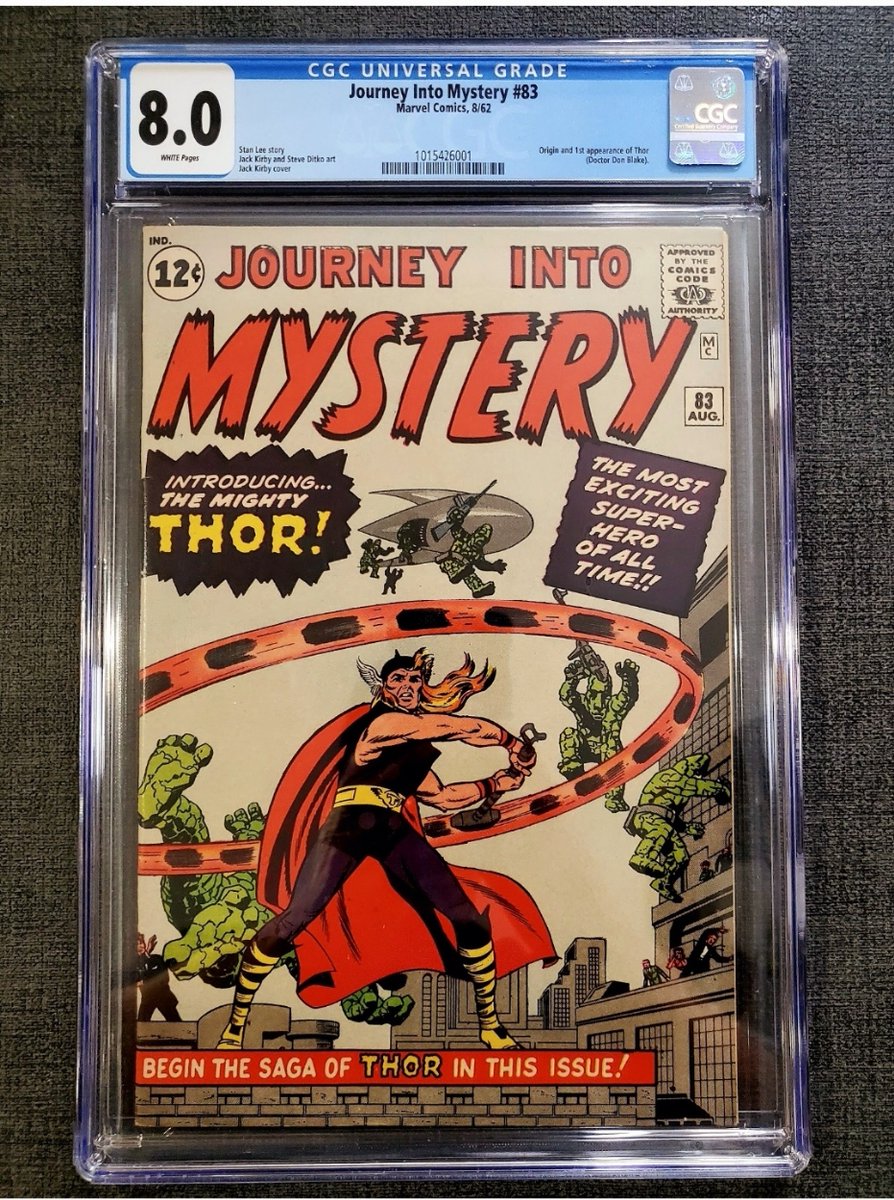 Featured Slab of the Day uploaded by Rjman48, a MySlabbedComics member since 2017!

Journey Into Mystery #83 <a href="/CGCComics/">CGC Comics</a> 8.0 1st Appearance of Thor

What's in your collection?

FSOTD- bit.ly/4s37uUm