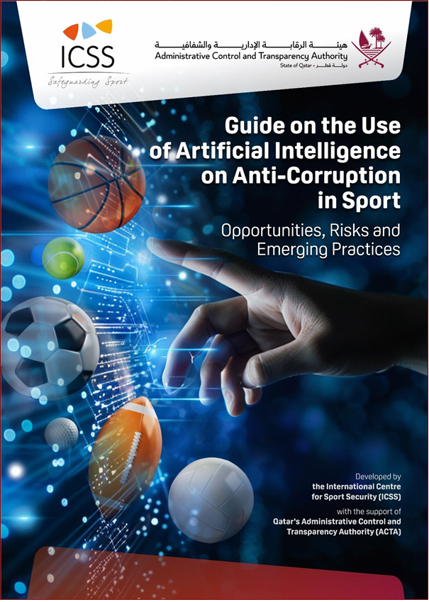 The_ICSS's tweet photo. 🌍 AI Meets Sport Integrity! 🤖🏅 
At #COSP11  in Doha, the International Centre for Sport Security (ICSS) and Qatar’s Administrative Control and Transparency Authority (ACTA) launched the Guide on the Use of Artificial Intelligence on Anti-Corruption in Sport — the world’s first framework to harness #AI in protecting sport from corruption.
Developed with the support of @acta_qa_en  and contributions from global integrity experts, the Guide explores how AI can detect, investigate and prevent match-fixing, financial frauds, and strengthen transparency across sport while upholding ethics and human rights.
📘 ICSS Guide: https://t.co/LNrGyPT763
#AntiCorruption #Innovation #SportIntegrity #Qatar