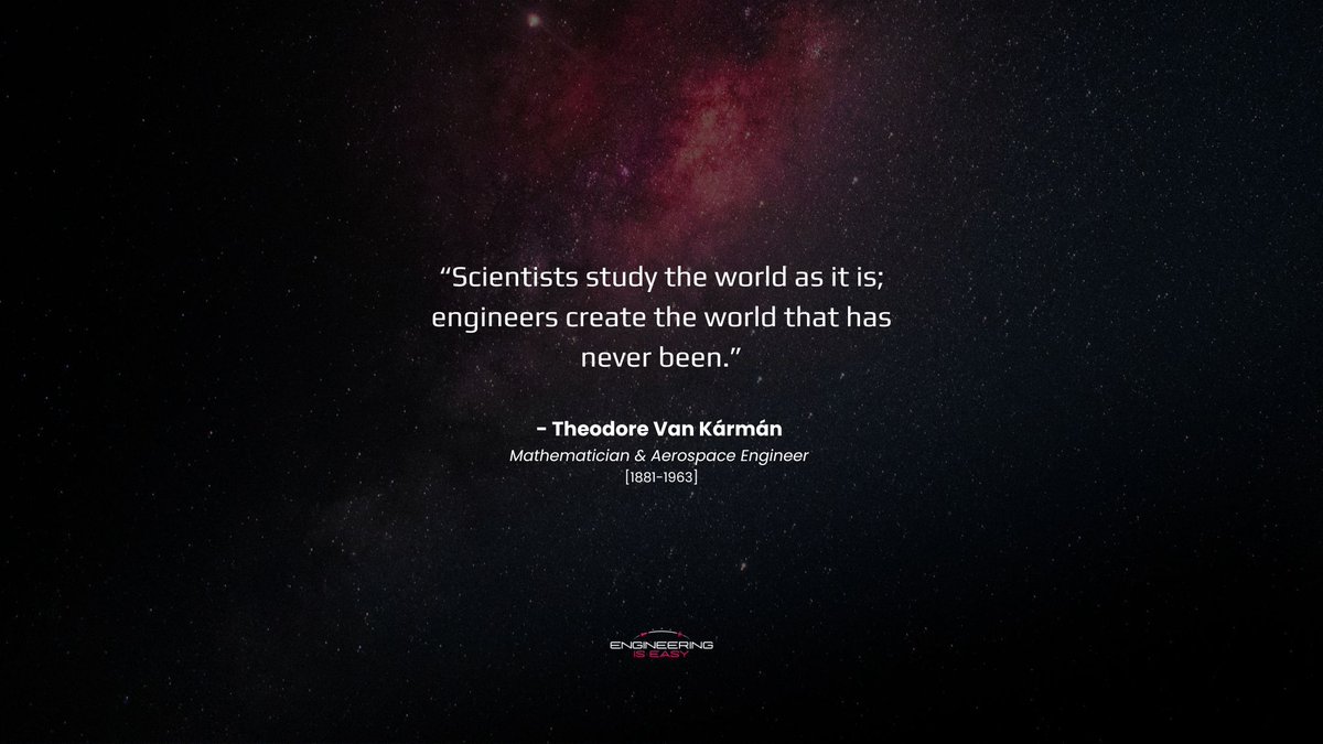 EIEconsultancy's tweet image. We believe engineering is where fantasy becomes theory, and theory becomes capability. 

If you’re ready to turn your ideas into a reality, we'd love to talk. Explore: engineeringiseasy.ai 💫 

#EngineeringQuote #DailyInspiration #AerospaceDesign #SpaceTech