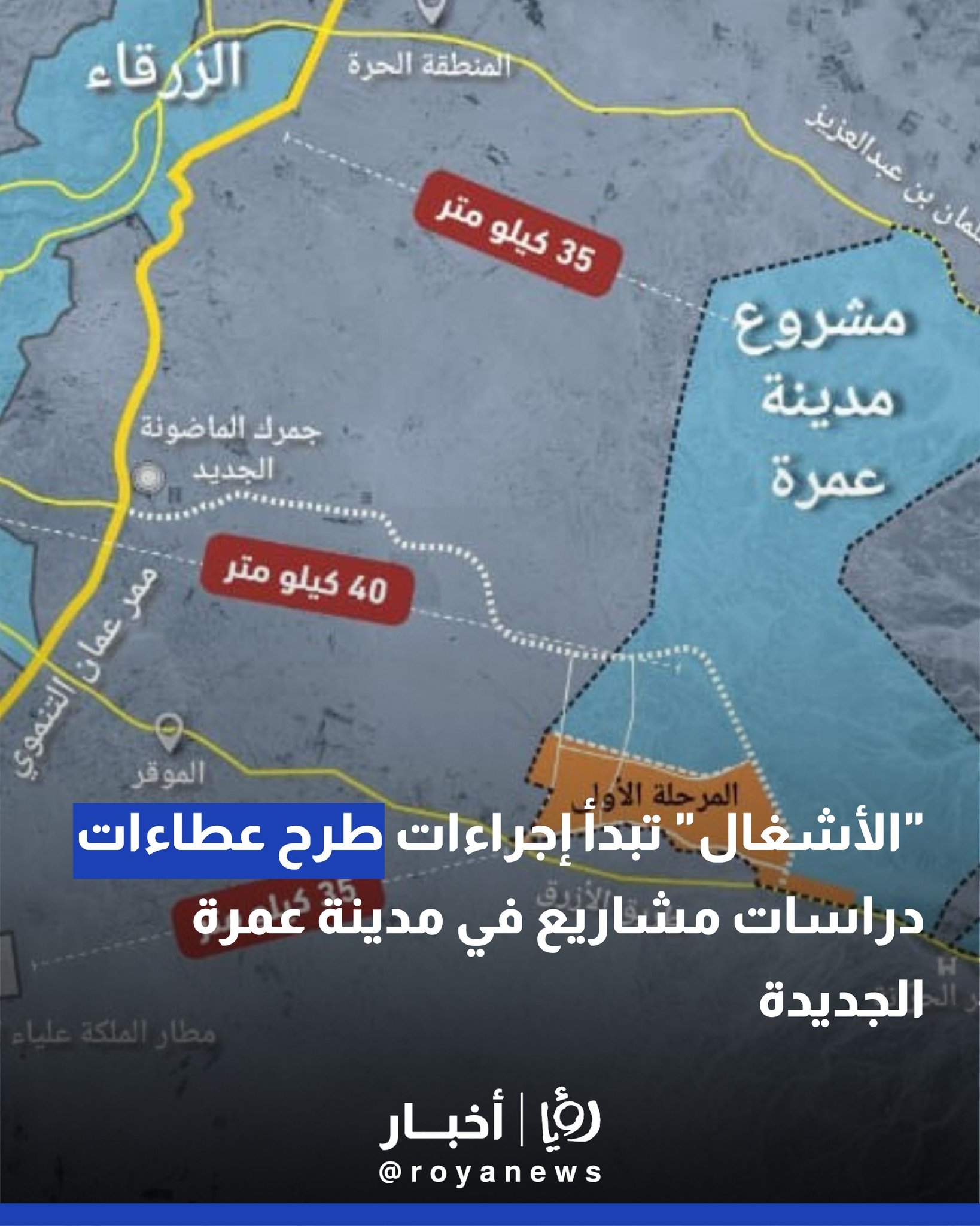 "الأشغال" تبدأ إجراءات طرح عطاءات دراسات مشاريع في مدينة عمرة الجديدة 