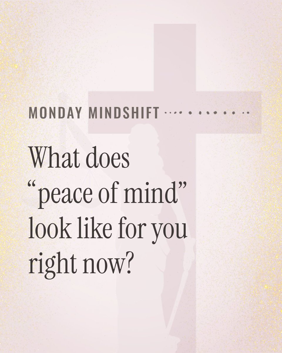 attorneytanya's tweet image. Peace of mind looks different for everyone, and it shifts with the seasons we’re in. If you want to share, I’d love to hear yours below. #MondayMindshift