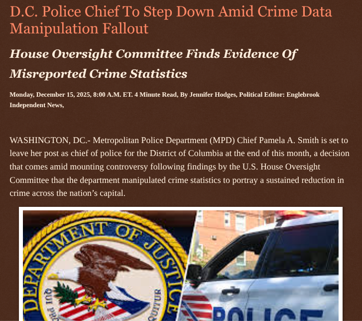 ArtFletcher9's tweet photo. D.C. Police Chief To Step Down Amid Crime Data Manipulation Fallout https://t.co/6ESFbHf3Ir via @Englebrooknews #WashingtonDC #MPD #Police #chief #pamelasmith #stepsdown #USHouse #oversight #committee #crimestats #reporting #DOJ @wireless_step @HRG_Media @LodiNJNews @fordmb1 @SarahGeving1 @Shannon96574094 @Daytobehappy @janninereid1 @gator4kb18 @MichelleF_35 @TrumpWasRite2 @KathyKbrose @RobGerundo @JimBobW49