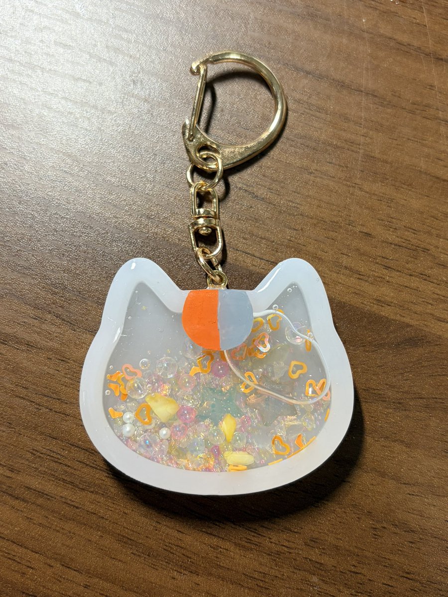 レジンでニャンコ先生作った！もし良かったらやたけ茶園さんの所に飾っ