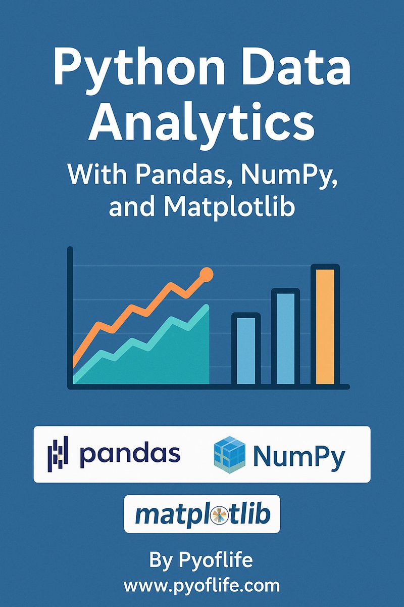 Parajulisaroj16's tweet image. Python Data Analytics: With Pandas, NumPy, and Matplotlib.

Unlock the power of Python's ecosystem for data manipulation and visualization.
 pyoflife.com/python-data-an…

#PythonCoding #DataAnalysis #FreeDownload #CodingLife #DataVisualization #DataScientist #ArtificialIntelligence