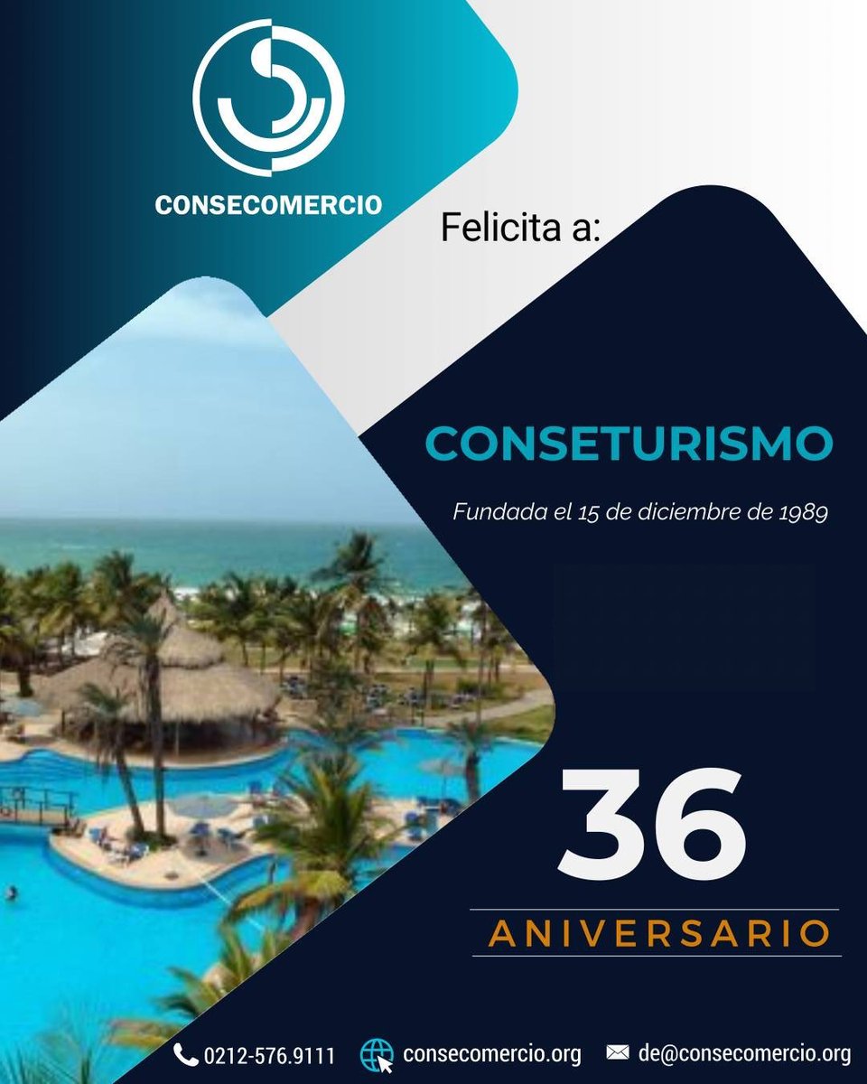 El Directorio Ejecutivo de Consecomercio felicita a <a href="/CONSETURISMO/">CONSETURISMO</a> por su 36° aniversario.

Gracias por formar parte de nuestros aliados sectoriales 🤜🤛