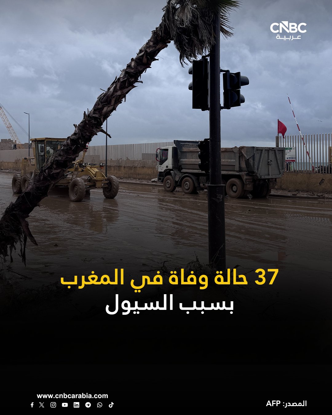 ما لا يقل عن 37 شخصاً لقوا حتفهم في المغرب جراء سيول نجمت عن أمطار غزيرة هطلت أمس الأحد على إقليم آسفي الساحلي المطل على المحيط الأطلسي. الأمطار الغزيرة غمرت منازل ومتاجر في مدينة آسفي القديمة وجرفت المياه سيارات وقطعت الكثير من الطرق في المدينة وضواحيها 