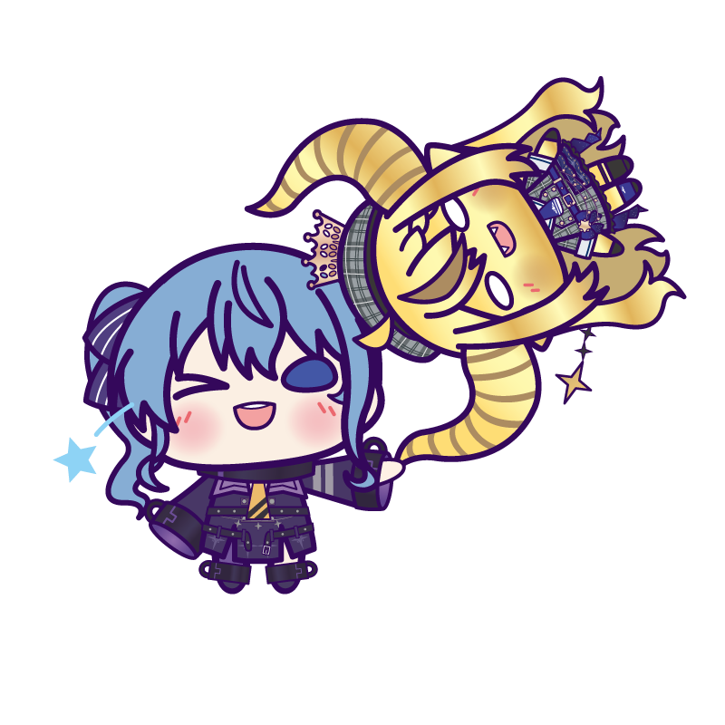 ☄️🪓(?)🛸💜 #ほしまちぎゃらりー #laplus_artdesu