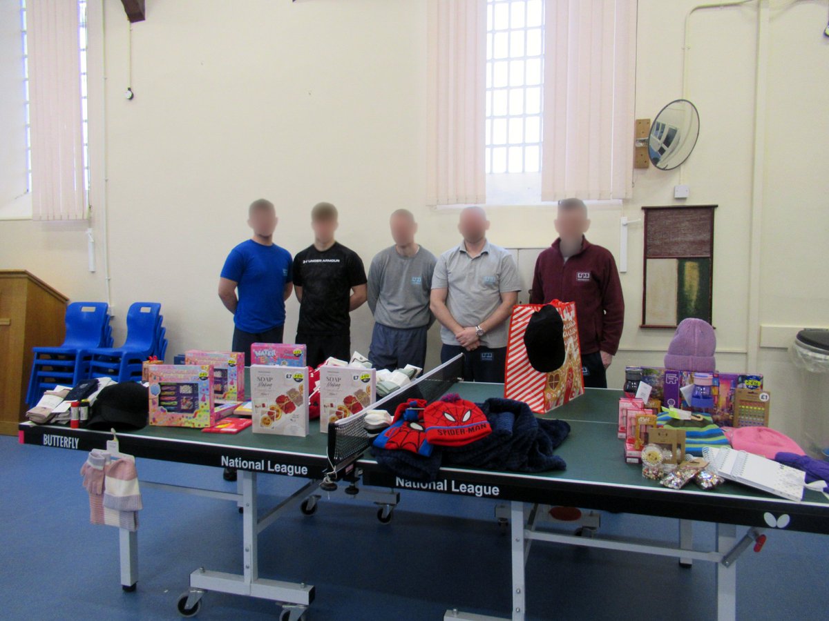 scottishprisons's tweet photo. Those in custody at HMP Inverness donated £200 from their common good fund to @cashforkidsNS #MissionChristmas. Staff bought gifts on their behalf, added their own donations, and even helped wrap presents at the Mission Christmas warehouse. Thank you to all who contributed!🎅 https://t.co/HQ45TodKbU
