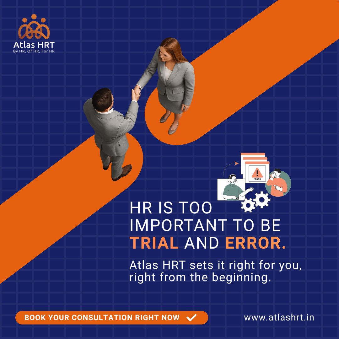 AtlasHrt's tweet photo. HR is not something you fix later.
For startups, getting it right early protects culture, clarity, and compliance.
Atlas HRT helps founders set HR right from the beginning.
#Atlashrt #StartupFounders #HRMatters #EarlyStageStartups https://t.co/mOf9UG9GL4
