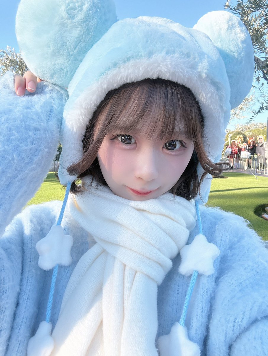 雪♡茶色と水色のみちゃん からふるDreamin'『てまり～雪見るくまちゃん～』サンプル期間限定展示