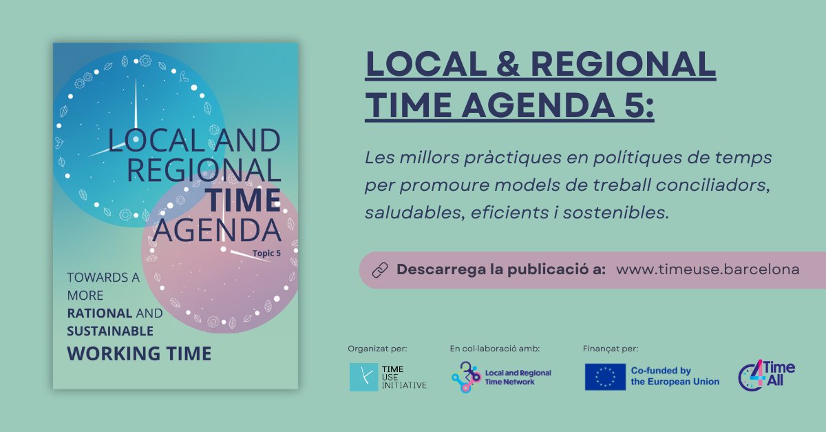 Time Use Initiative - català tweet media