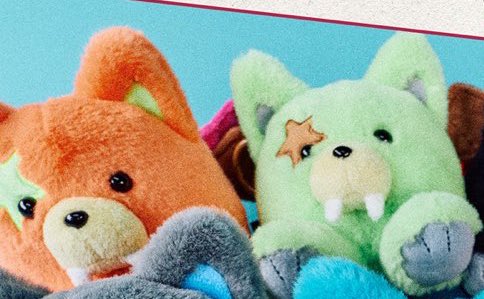 nrktpsh's tweet image. even hoonki’s plushies complement each other