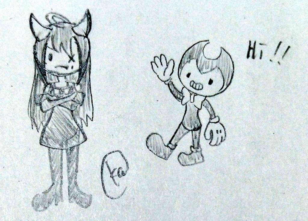 kaito_sekka's tweet photo. ゆるゆるBendy
#Bendy #Aliceangle #doodle #落書き https://t.co/zoWchB4VLo